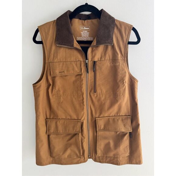L.L. Bean Women’s Traveler's TEKCotton Vest Saddle Small - Picture 2 of 9
